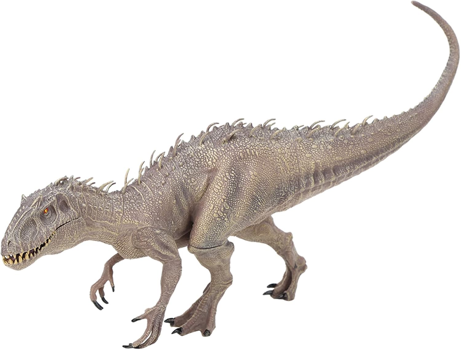 Ghzste Dinosaur Model Toys Simulation Animal Model Tyrannosaurus Dinosaur Figures Play Toy Gift for Boy Child (Large gray Indominus Rex (mouth movable))