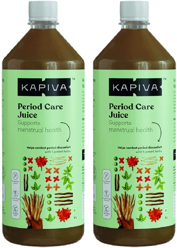 Period Care Juice 2L | For Irregular Periods, Period Pain, Hormonal Imbalance | 100% Ayurvedic with Shatavari, Ashoka, Noni, Mulethi & Lodhra - Super Saver Pack of 2