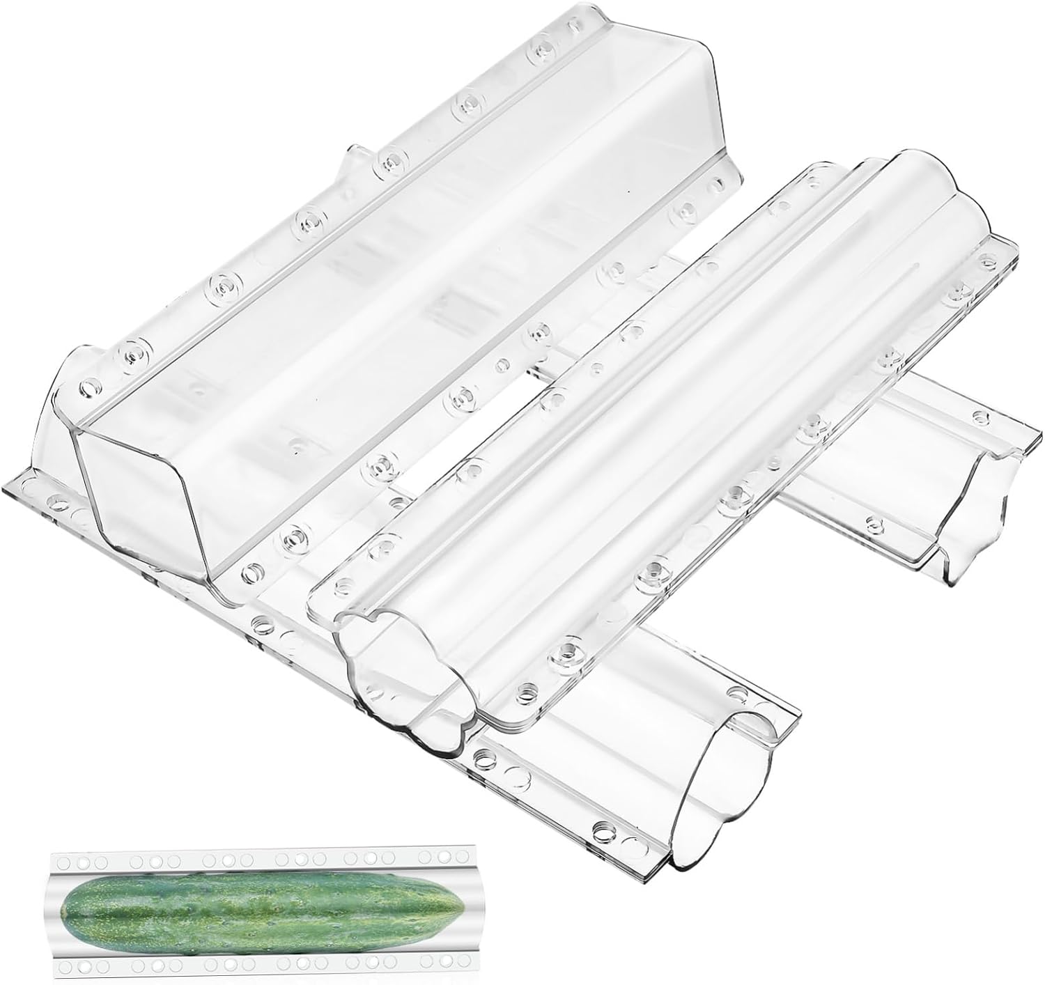 4pcs Cucumber Fruit Shaping Molds Unique Star Heart and for Creative Vegetable Presentation Gardens and Farms