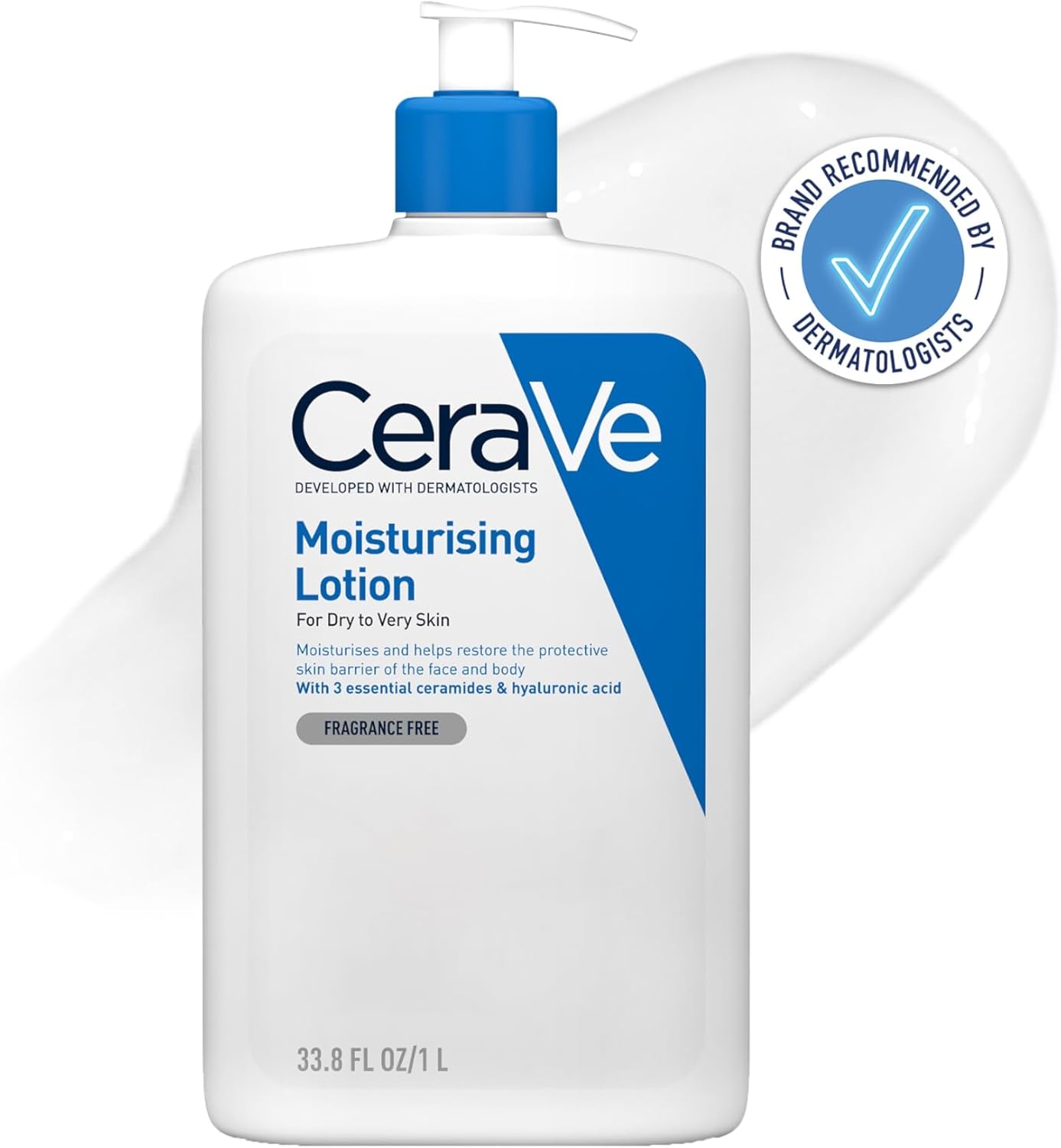 CeraVe Moisturising Lotion, Face & Body, With 3 Essential Ceramides & Hyaluronic Acid, For Dry to Very Dry skin