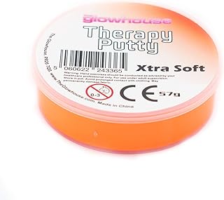 Premium Therapy Putty Squeezable Non-Toxic, Hand Exercise, Anti-Stress for Adults & Children (Orange - Xtra Soft)