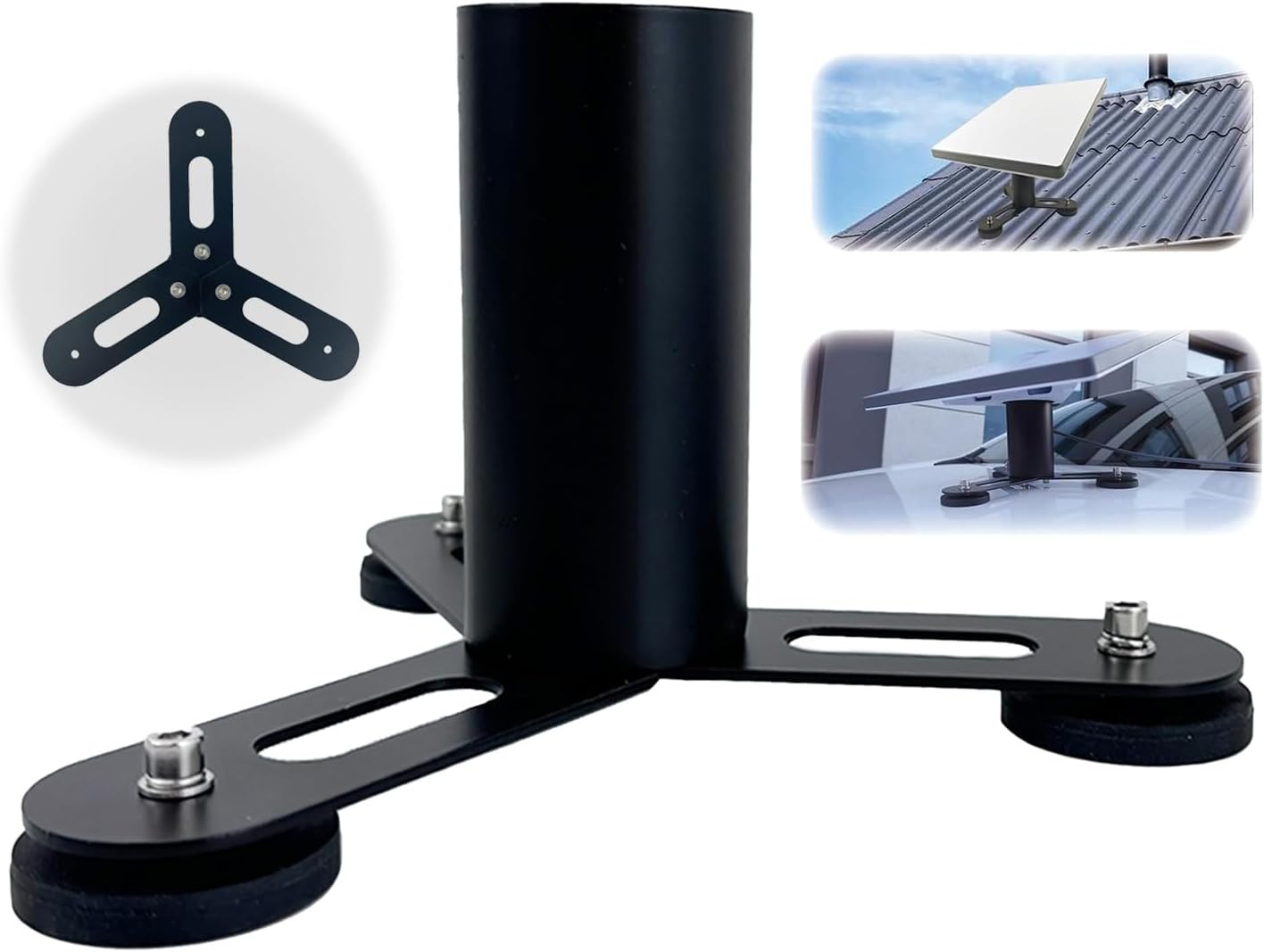 ALLICAVER Starlink Mini Magnetic Mount – Heavy Duty Car & RV Mount | Compatible with Starlink Mini Pipe Adapter | Secure Strong Magnet for Stable Signal on Vehicles