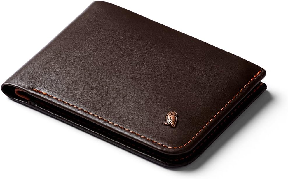 Bellroy Hide & Seek Wallet (Slim Leather Bifold Design, RFID Protected, Holds 5-12 Cards, Coin Pouch, Flat Note Section, Hidden Pocket)