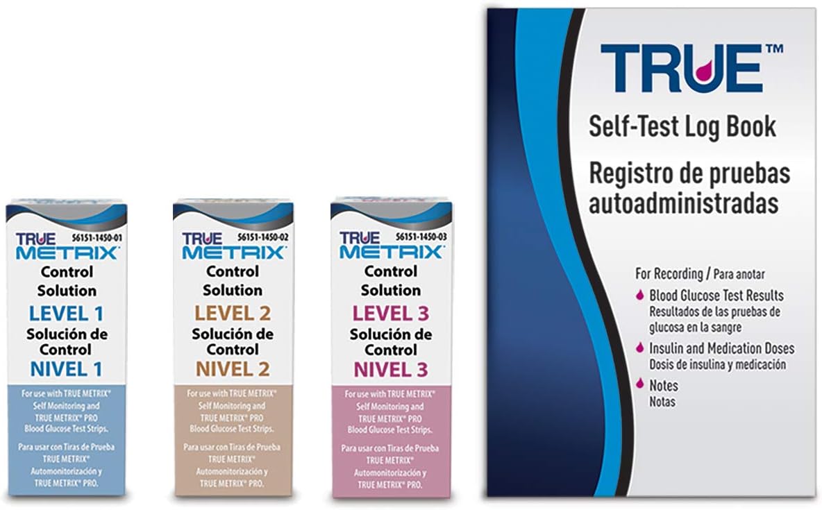 TRUE METRIX® Control Solution Bundle Level 1, Level 2 and Level 3 Solutions + TRUEplus® Log Book