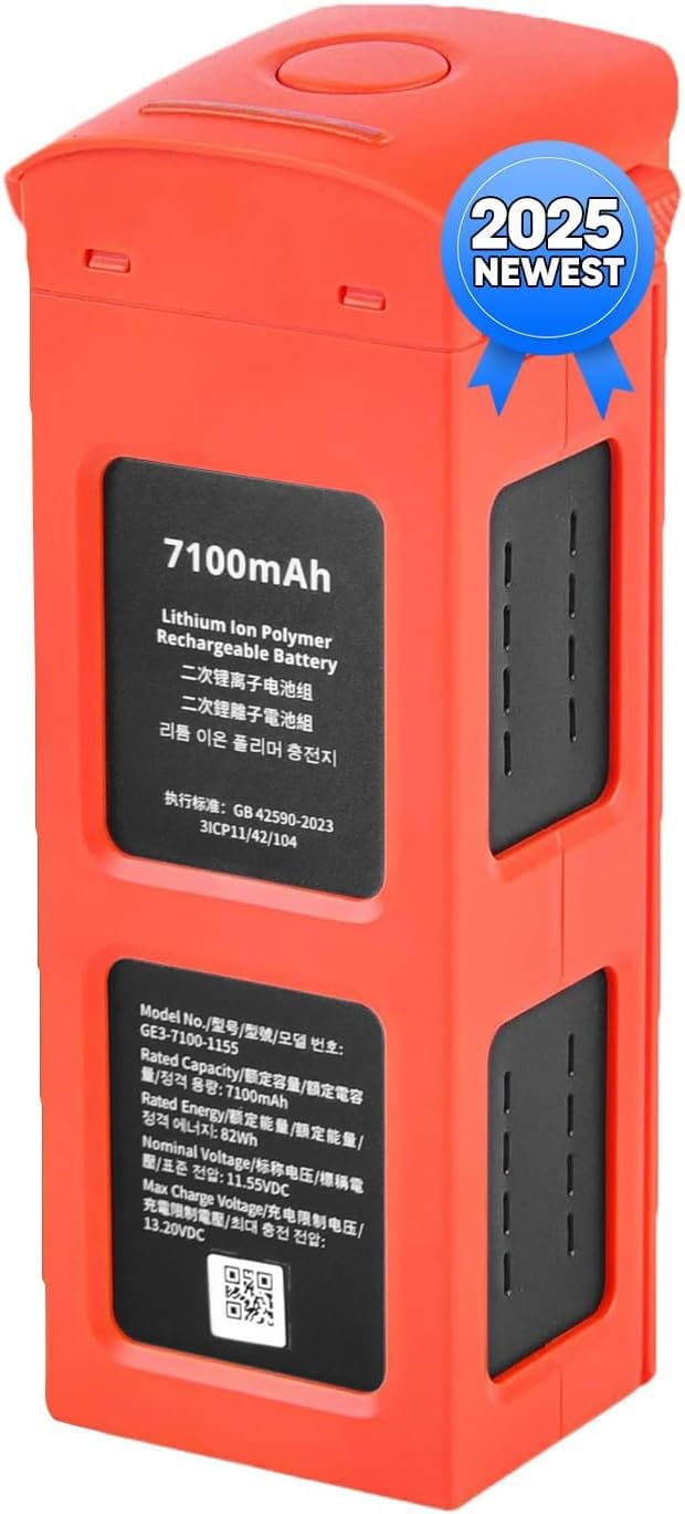 Autel Robotics EVO 2 Battery 7100 mAh 11.55V Smart Battery for EVO II/EVO II Pro/EVO 2 Enterprise/RTK/EVO 2 Dual 640T Drones(V2 & V3), 2025 N-e-w, Orange