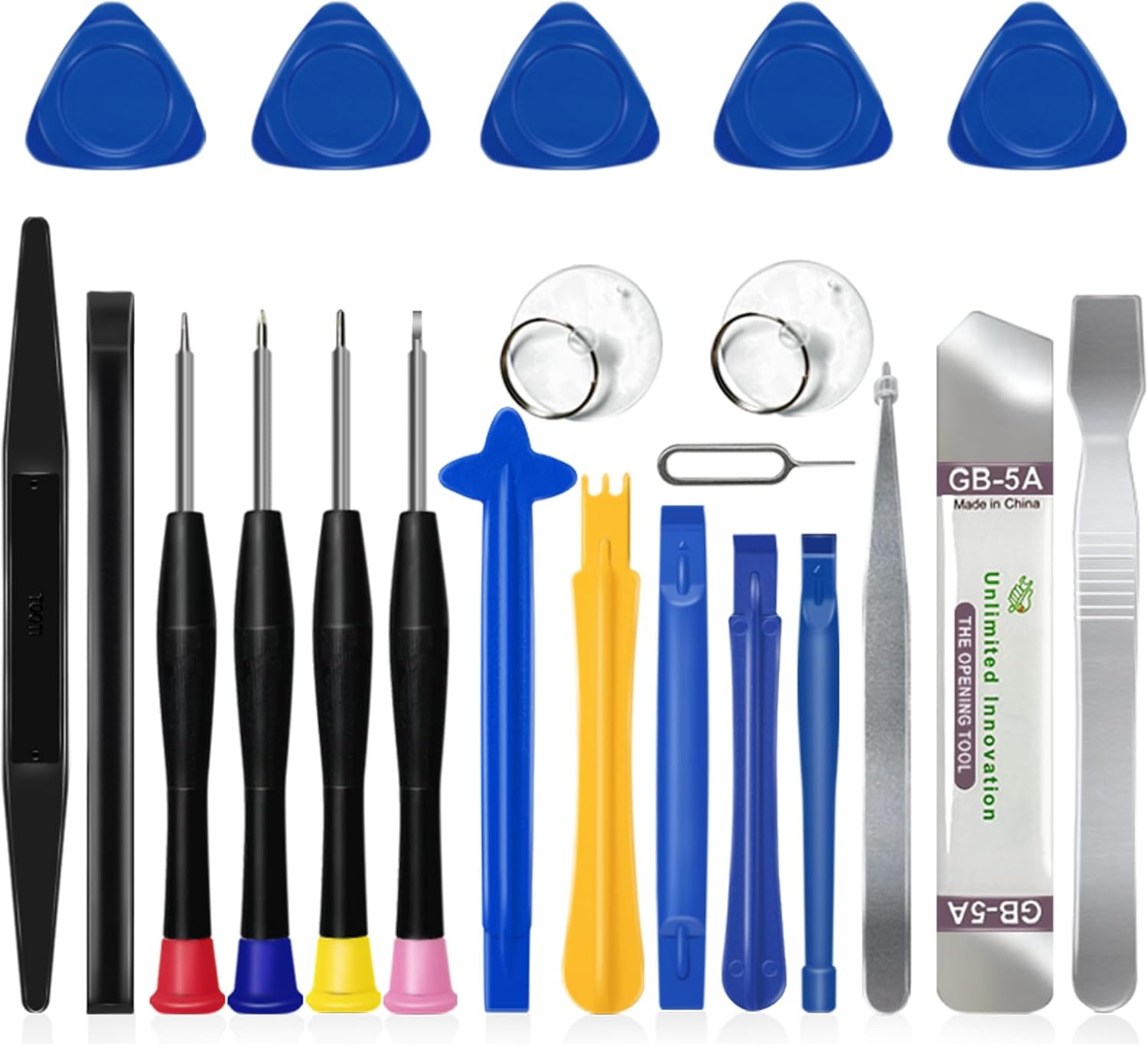 DTD 22 PCS Phone Repair Tool Kit, Repair Tools, Suitable for Laptop, Tablet, Phone, MacBook, PC, iPad, Nintendo Switch Joycon