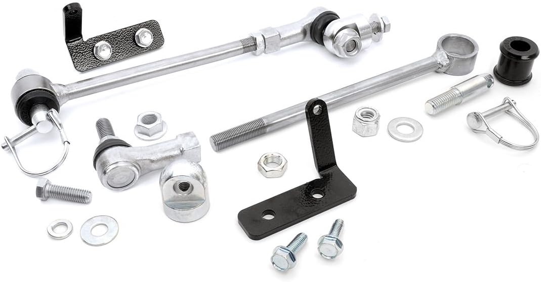 Rough Country Front Sway Bar Disconnects for 84-01 Jeep XJ/ZJ/MJ | 3.5-6" - 1128