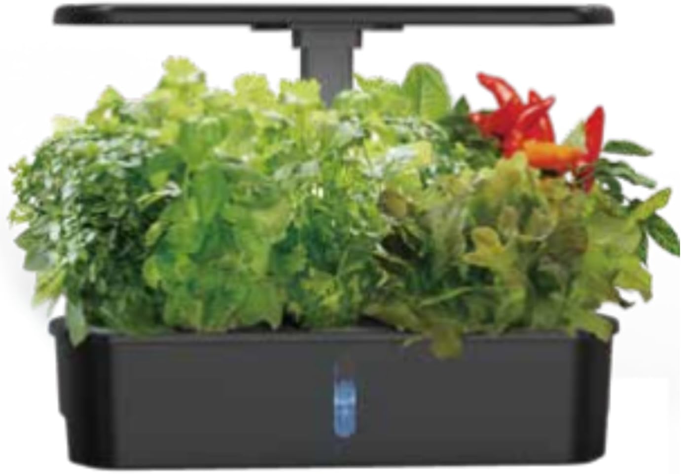 Yoocaa 12-Pod Hydroponics Growing System with LED Grow Light & Automatic Timer, Adjustable Indoor Herb Garden Kit for Home Kitchen (19.4'' Max Height), IGS-61