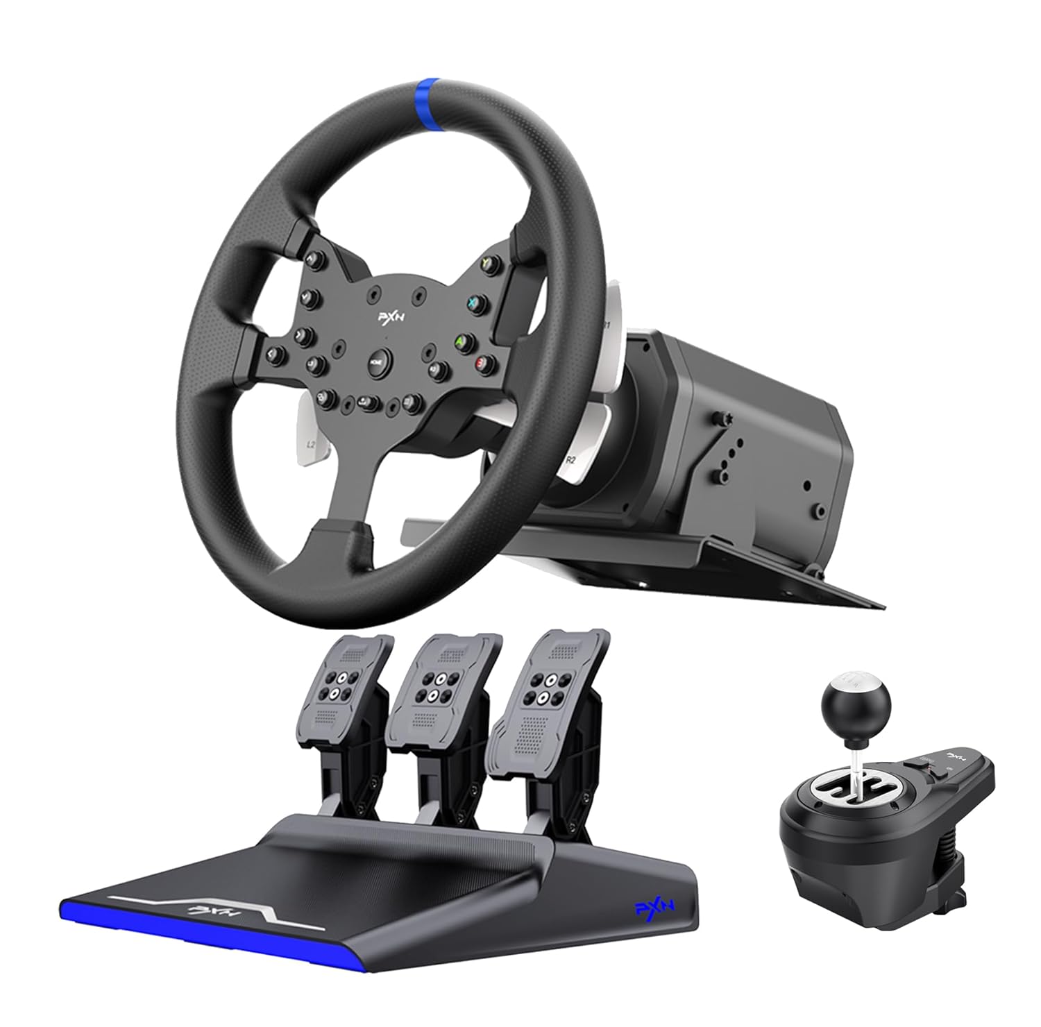 PXN-V99 Gaming Racing wheel force feedback for pc/ps4/Xbox