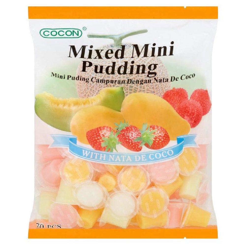 Cocon Nata Decoco Mixed Mini Pudding 70 Pcs (1 Pack)