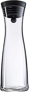 WMF Basic Water Decanter 1L Height 29 cm Close-Up Stopper Glass Cromargan® Stainless Steel,Silver