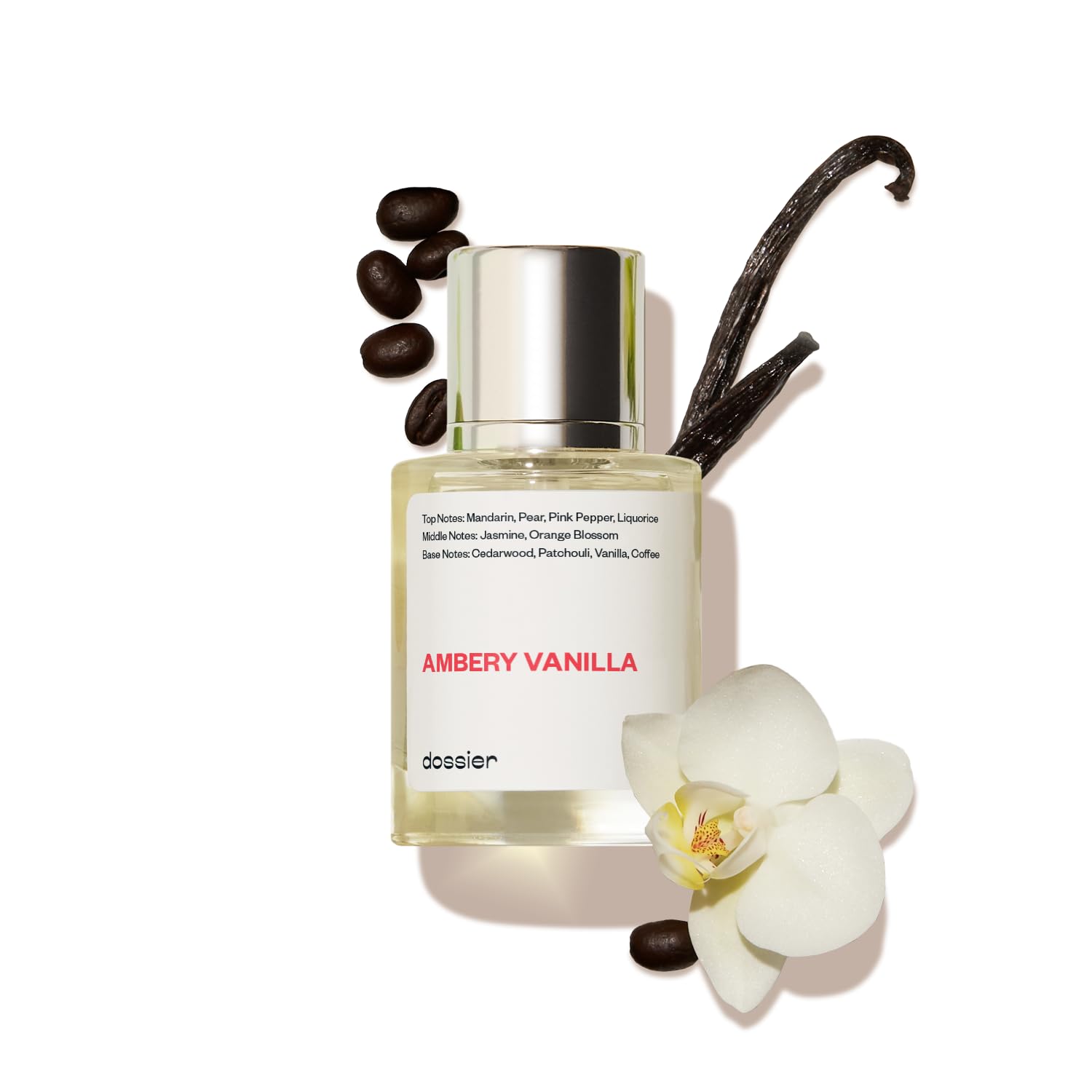 Dossier - Ambery Vanilla 1.7Oz (50ml) - Eau de Parfum - Inspired by YSL's Black Opium - Long-lasting Fragrance - Feminine