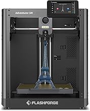 Flashforge Adventurer 5M 3D Printer, 600mm/s High-Speed 3D Printer with Auto Leveling, Quick Release Nozzle and PEI Plate, 8.7 x 8.7 x 8.7in