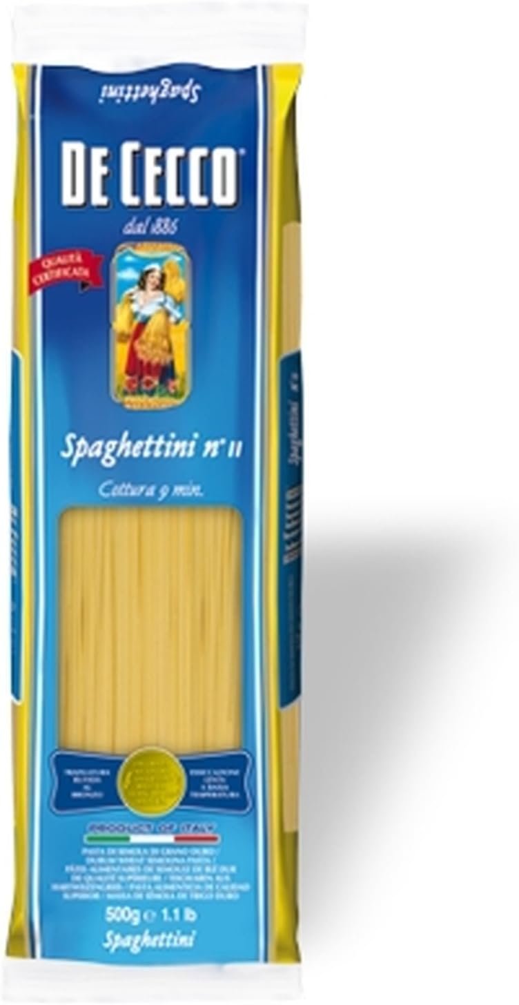 5X De Cecco Spaghettini Italian Pasta No. 11 500g
