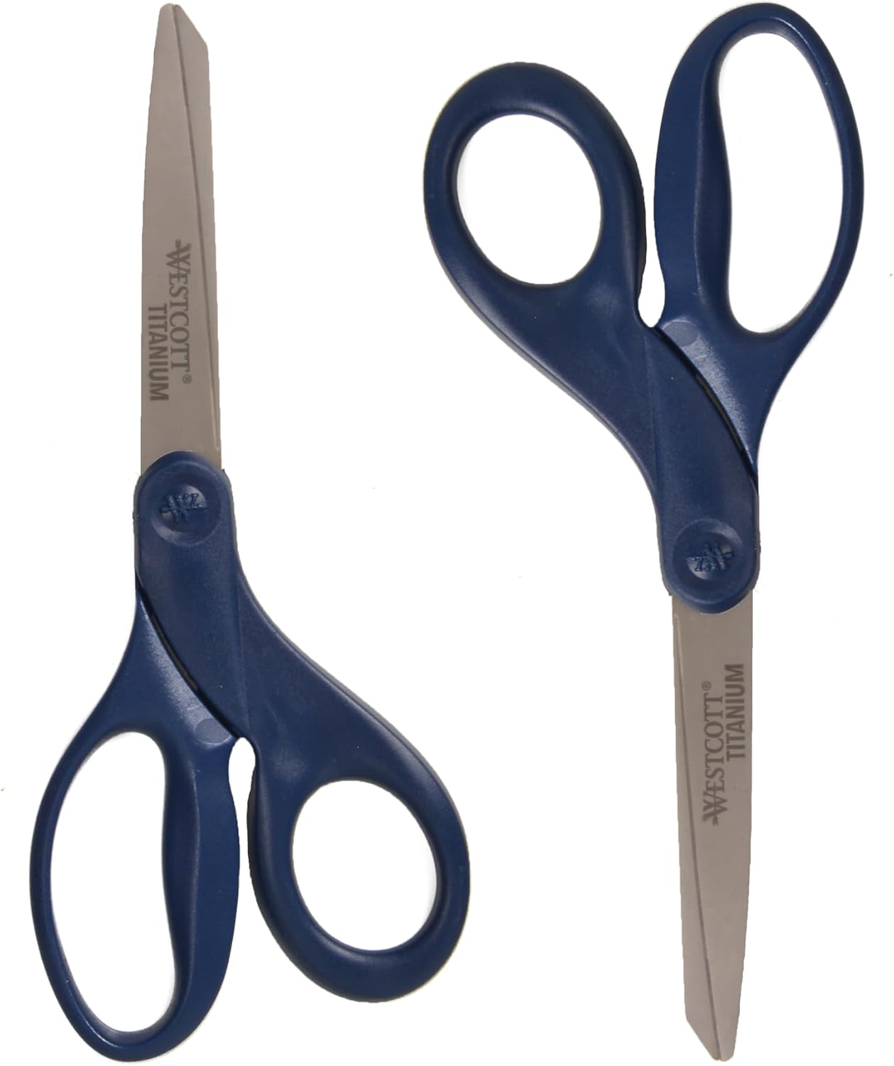 Westcott 17509 8-Inch Titanium Heavy-Duty Scissors, Navy