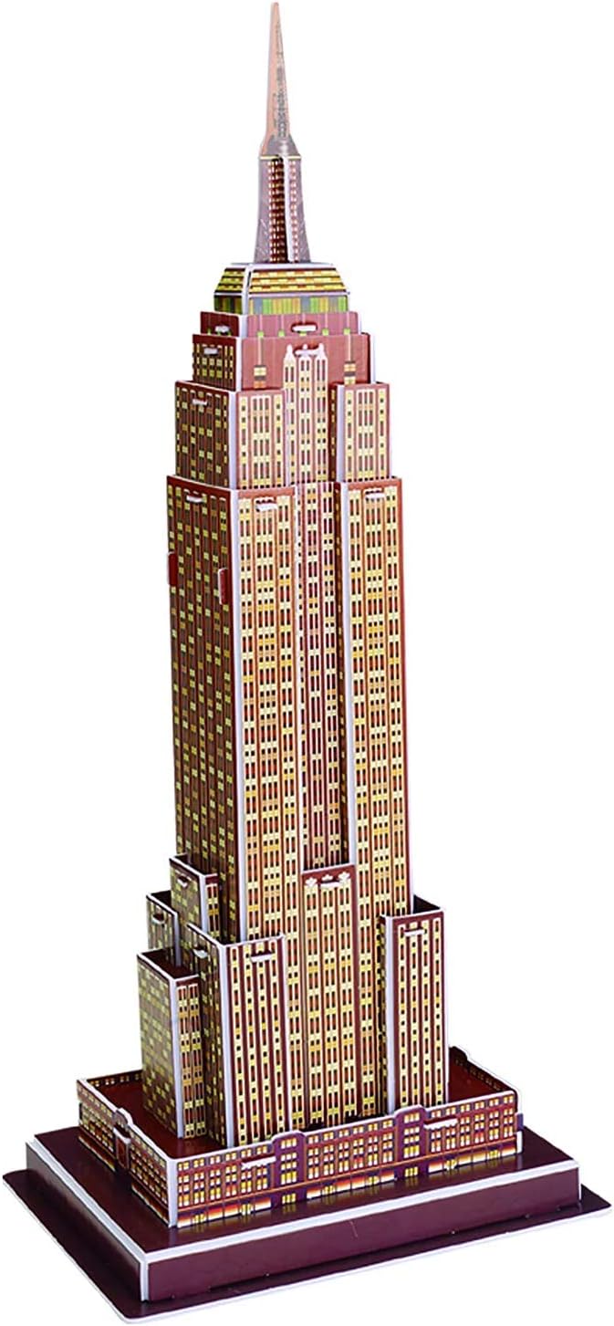 3D Empire State Building Puzzle Famous USA Landmark Model 24 Pieces