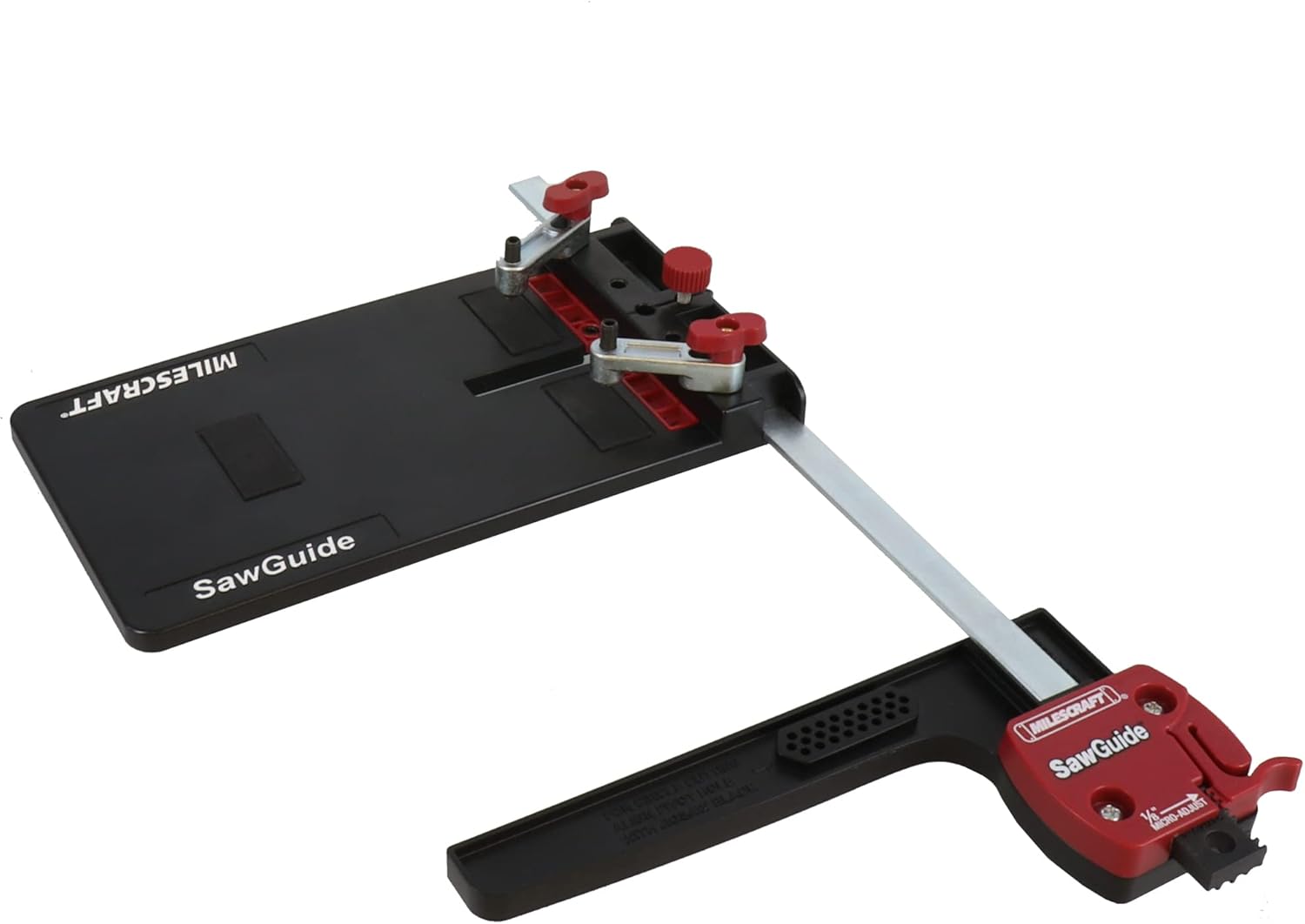 Milescraft 1403 Universal Saw Guide for Circular and Jig Saws Rip Guide Extends 14in Cuts Circles up to 24in