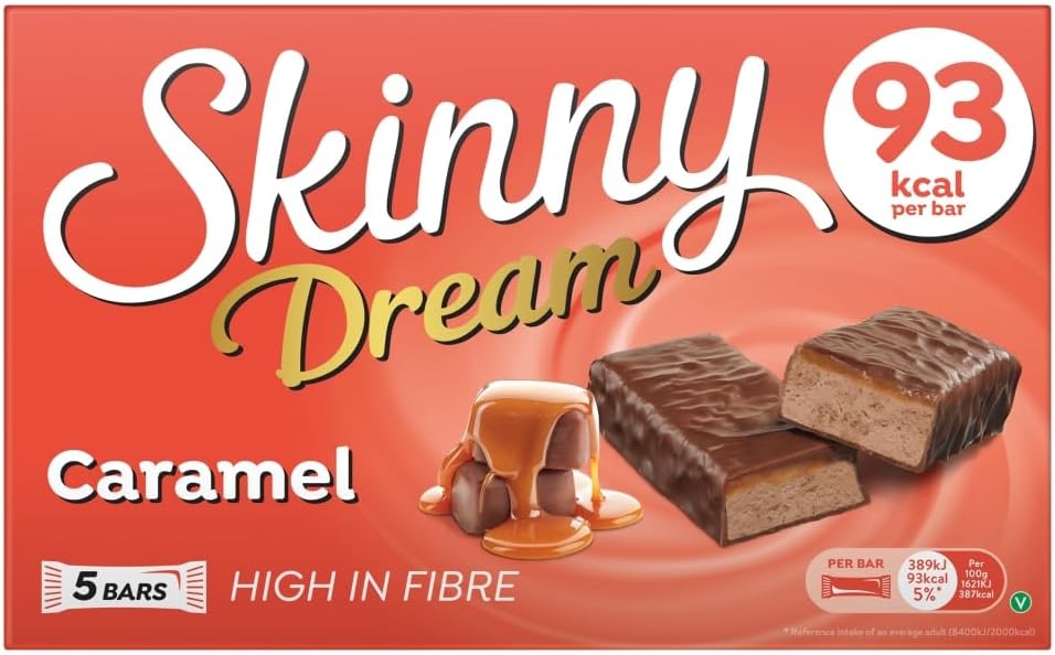 Skinny Dream Chocolate Caramel 5 Bars 120g