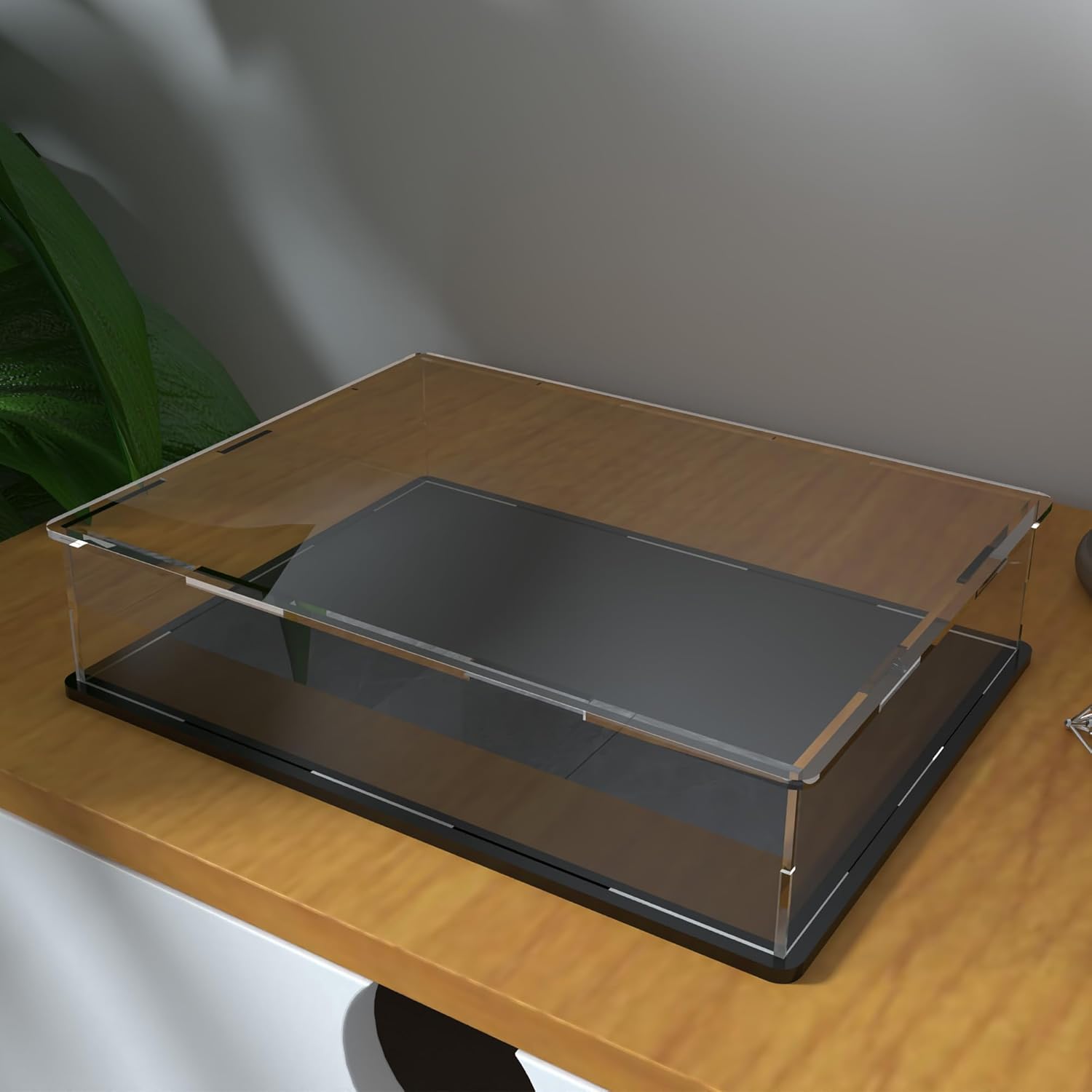 Award Medal Display Case, Clear Acrylic Display Box for Sport Medals, Badges, Coins, Cards, Stamps, Rings, Books and Magazine, 13 x 10 x 3 inch