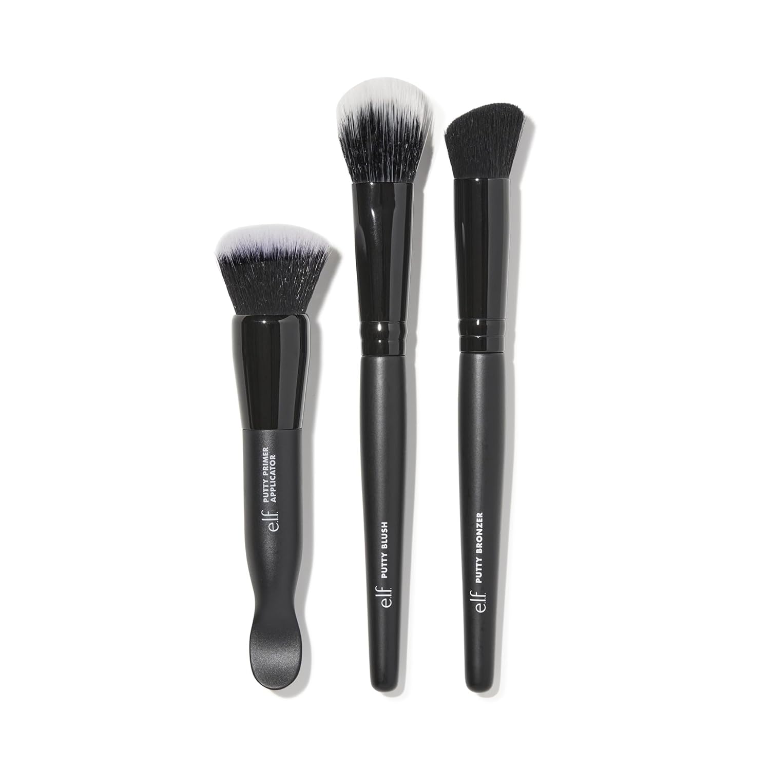 e.l.f. Putty Tools Trio, Set Of 3 Face Makeup Brushes For Putty Products, Helps You Easily Blend Putty Primer, Blush & Bronzer, Vegan & Cruelty-Free
