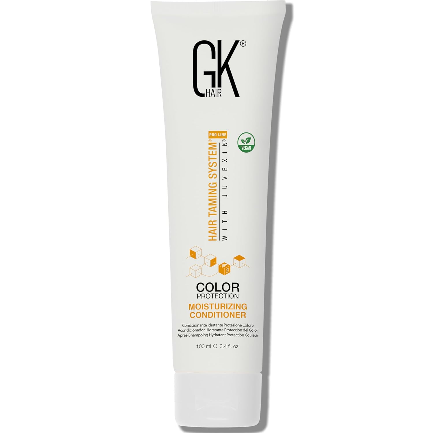 GK HAIR Global Keratin Moisturizing Conditioner (100ml/3.4 Fl Oz) for Hydrating Color Protection Dry Damage Curly Frizzy Color Treated Hair Repair Organic Paraben Sulfate Free All Hair Types