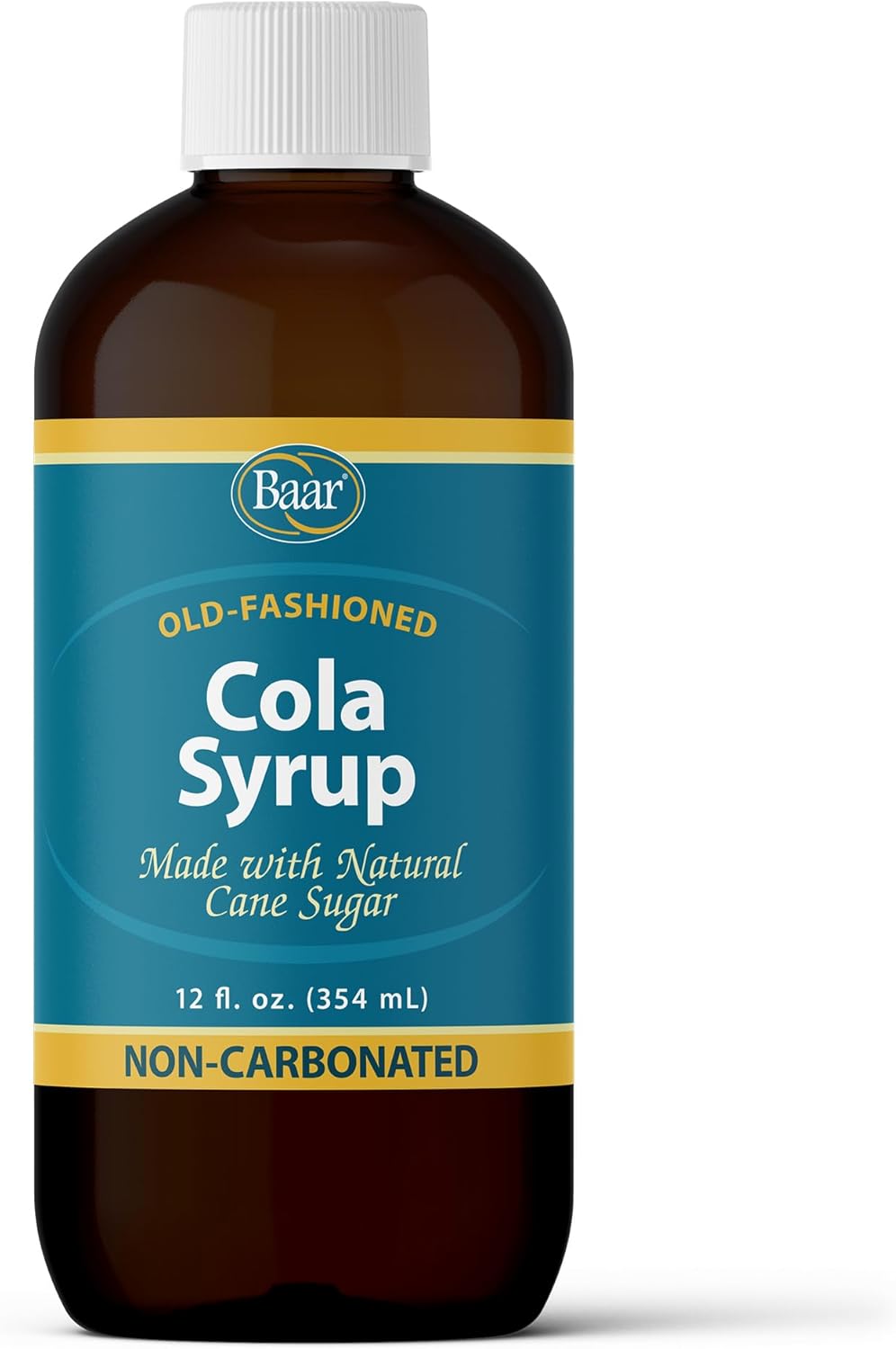 Caffeine Free, Non-carbonated Cola Syrup with Pure Cane Sugar (No High Fructose Corn Syrup), 12 Oz.