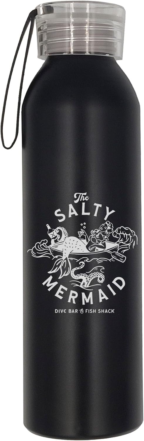 Salty Mermaid Water Bottle, Salty Mermaid Insulated Bottle, Stainless Steel Water Bottle, Drinking Bottle