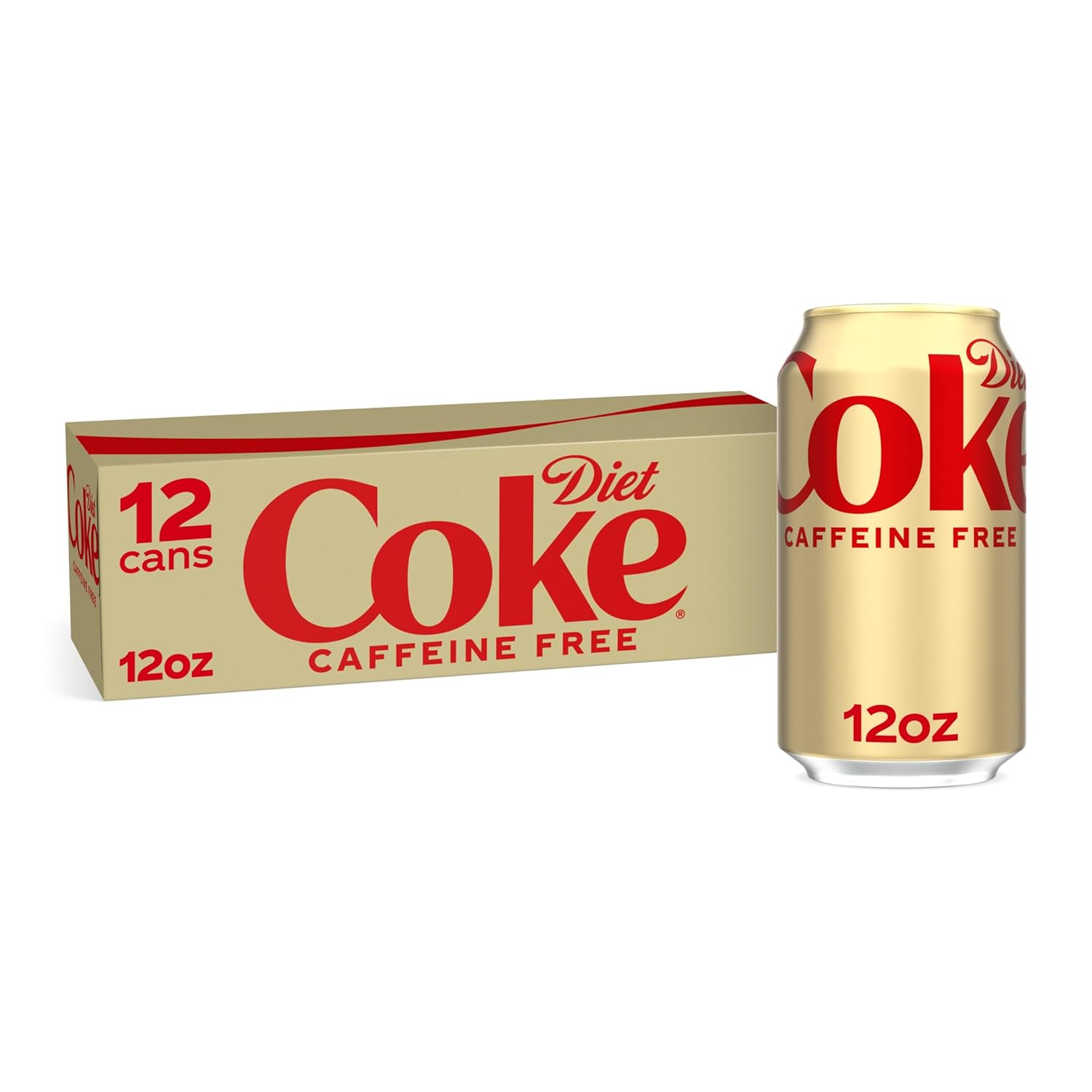 Diet Coke Caffeine Free Soda, 12 fl oz, 12 Pack (Package May Vary)