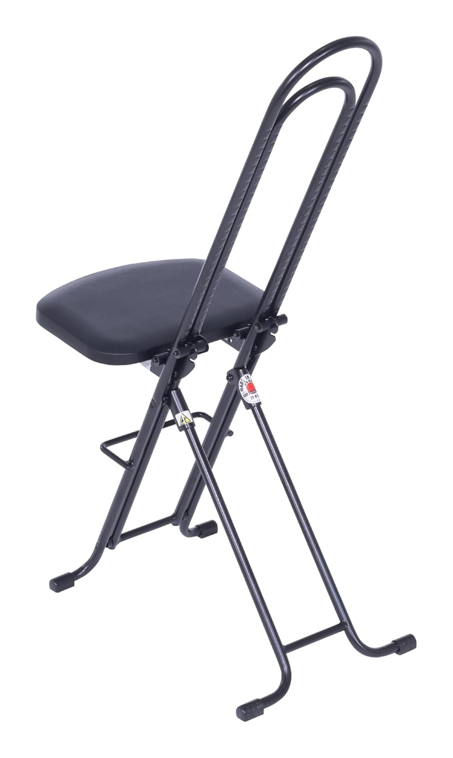 Vestil CPRO-800LP Steel Height Ergonomic Worker Chairs 18.5 In. to 35 In. 220 Lb. Capacity Black