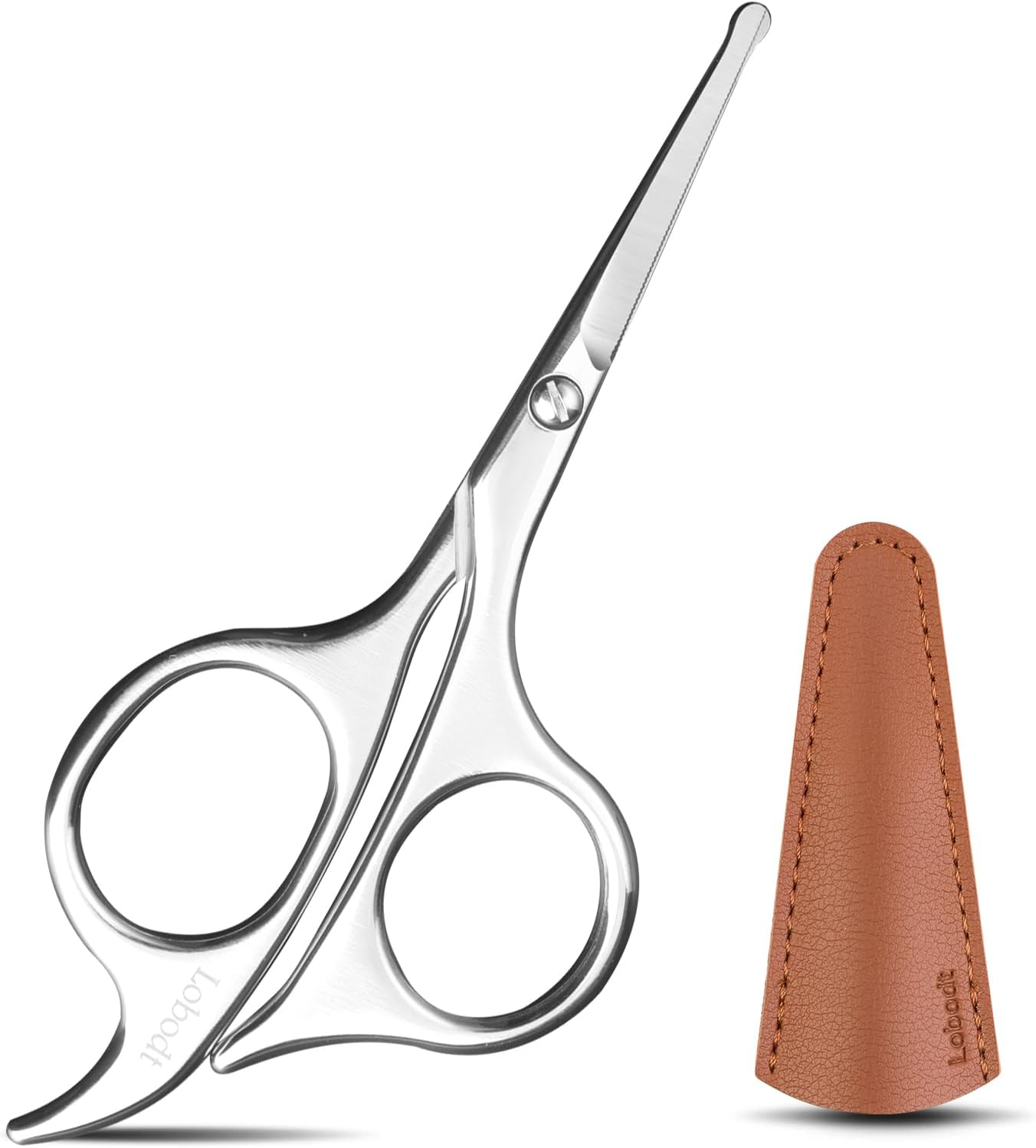 4.7 inch small Nose Hair Scissors, with Rounded Tip for Trimming Small Details Facial Hair, Ear Hair, Eyebrow，bathroom，personal care beauty, and pet hair (silver)