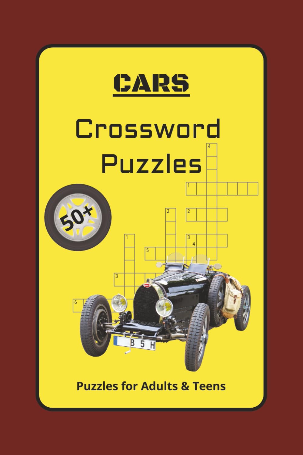 Cars crossword puzzles: Crossword puzzles with easy to read print about cars, wheels, motor, vehicles and more / 6x9 inches, 120 pages / 50+ puzzles... Gift for vacations, holidays and relaxation