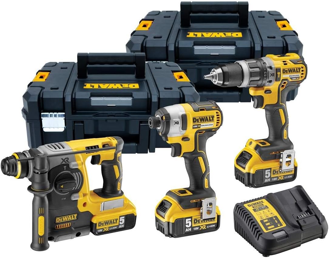 DEWALT DCK368P3T Triple Kit, 18 V, Yellow, 27 x 32 x 15