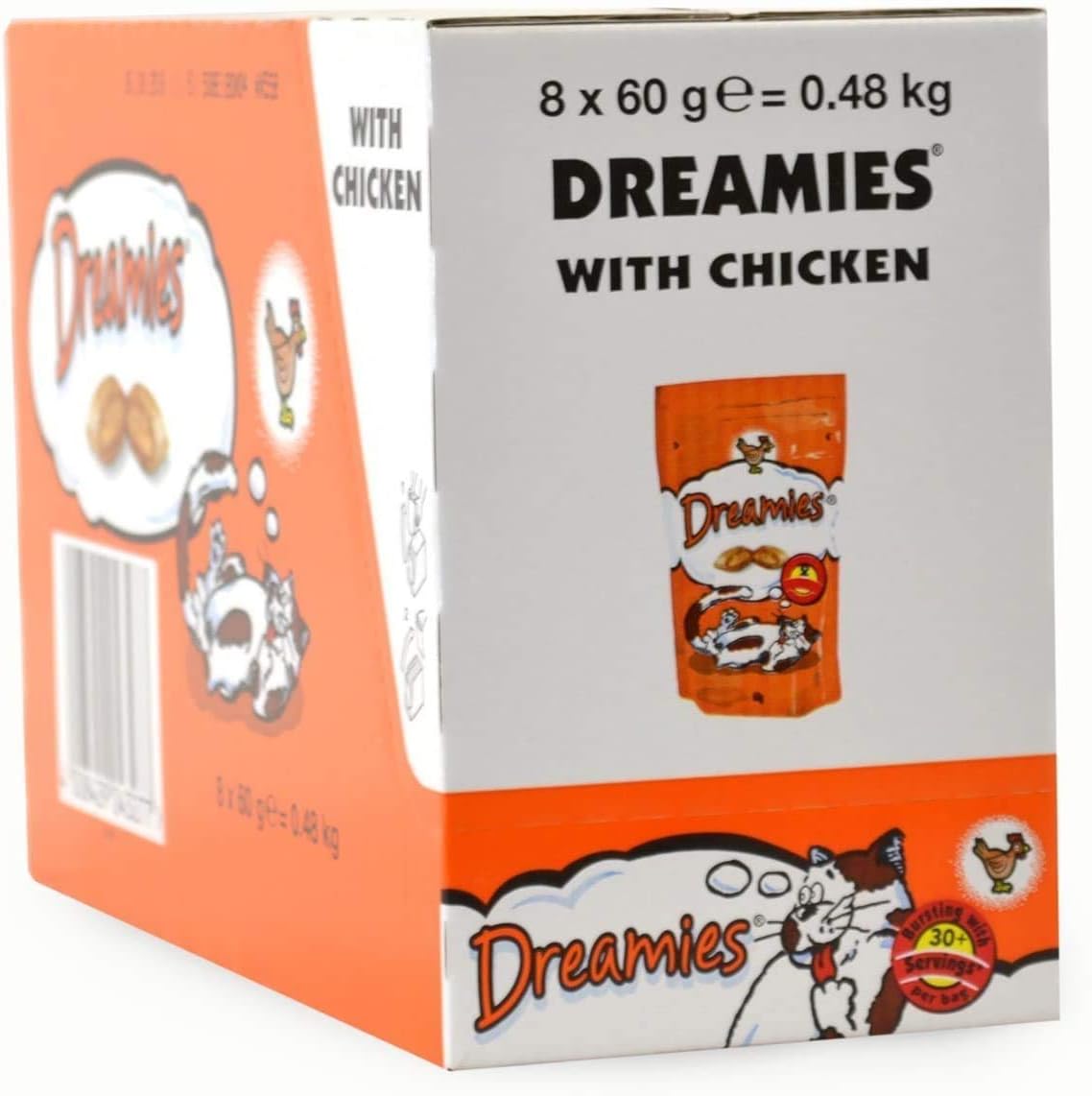 DREAMIES Chicken Cat Treats 60 g (Pack of 8)