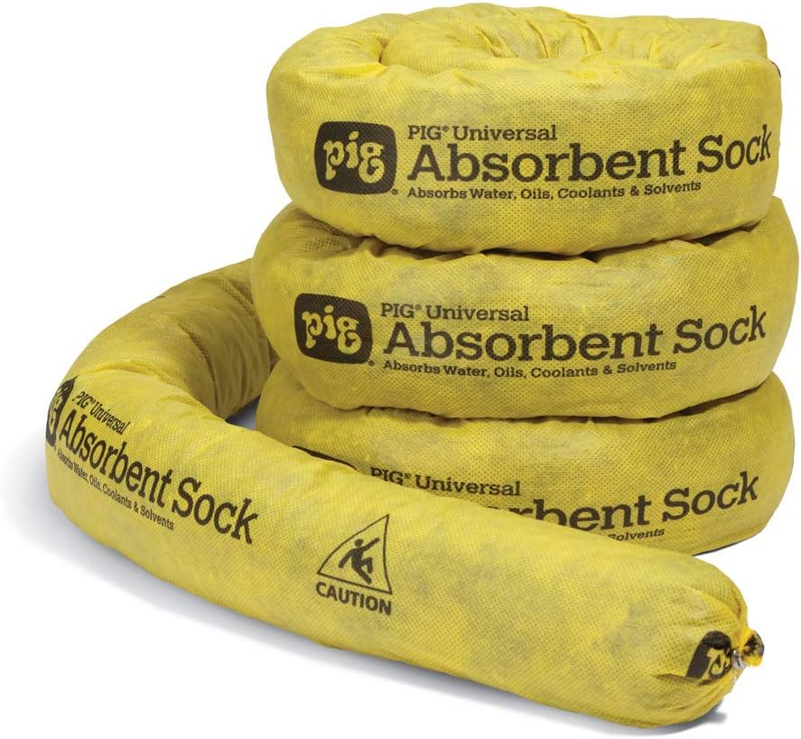 PIG Industrial & Scientific 4-Pack, Yellow, 3" x 4'