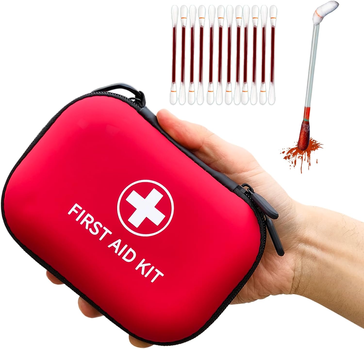 138 Pcs Mini First Aid Kit Travel Size, TSA Approved Small First Aid Kit for Car, Hiking & Home, Compact Travel Medicine Kit, Med Kit