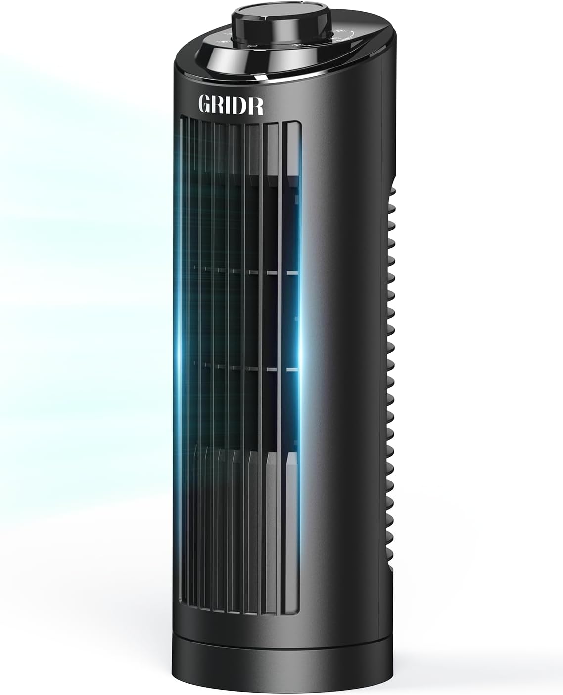 Tower Fan for Bedroom (2025 New), Quiet Safe Bladeless with 3 Speeds, Portable Desk Fan with 80° Oscillation, Fast Cooling, Space-Saving, 13" Table Fan for Home Desktop Office kitchen Indoor