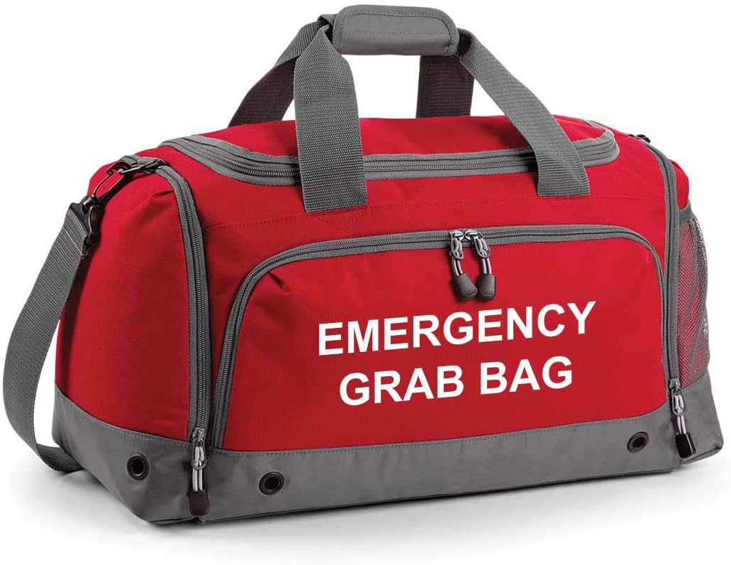 Emergency Grab Bag Printed Home Evacuation & Car Winter Safety Kit Holdall Bag