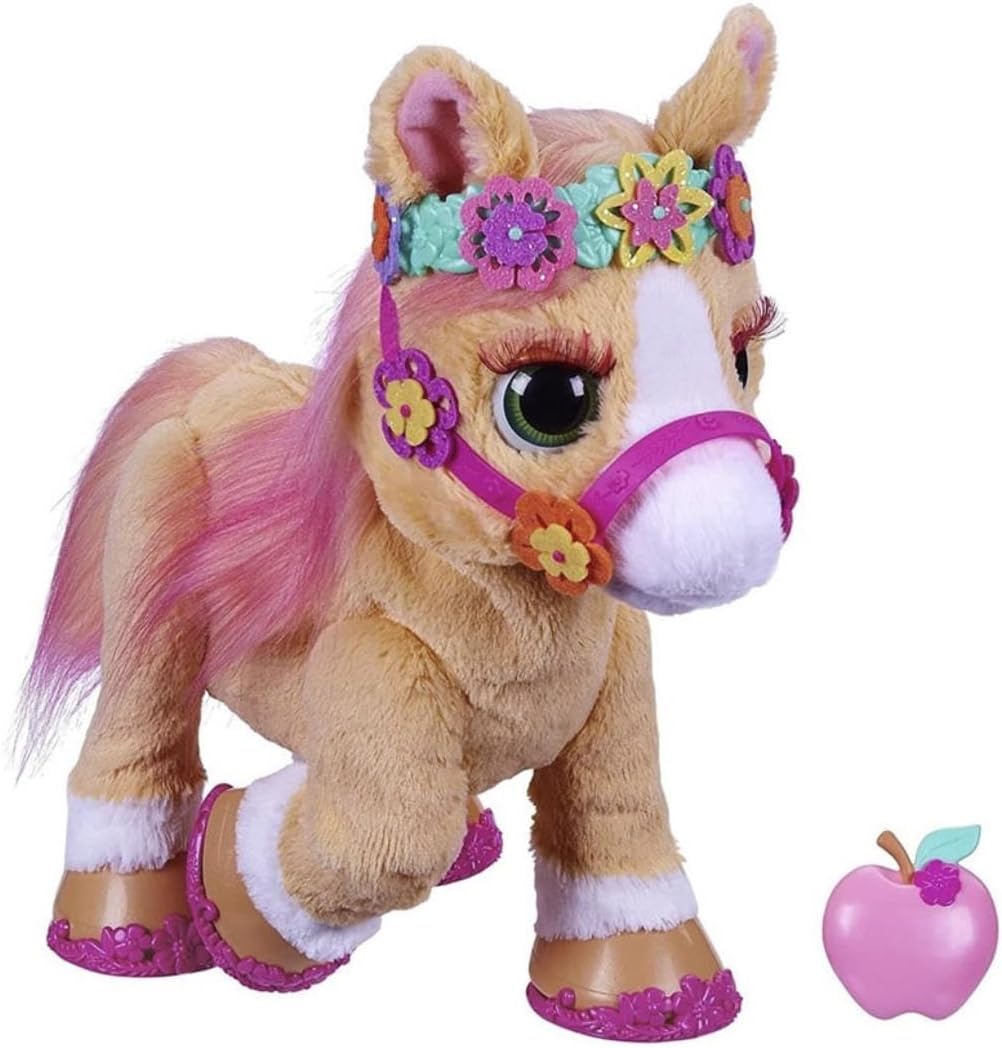 FurReal Cinnamon, My Stylin’ Pony Toy, 14-Inch Electronic Pets, 80+ Sounds & Reactions, 26 Accessories, Interactive Toys for 4 Year Old Girls and Boys and Up