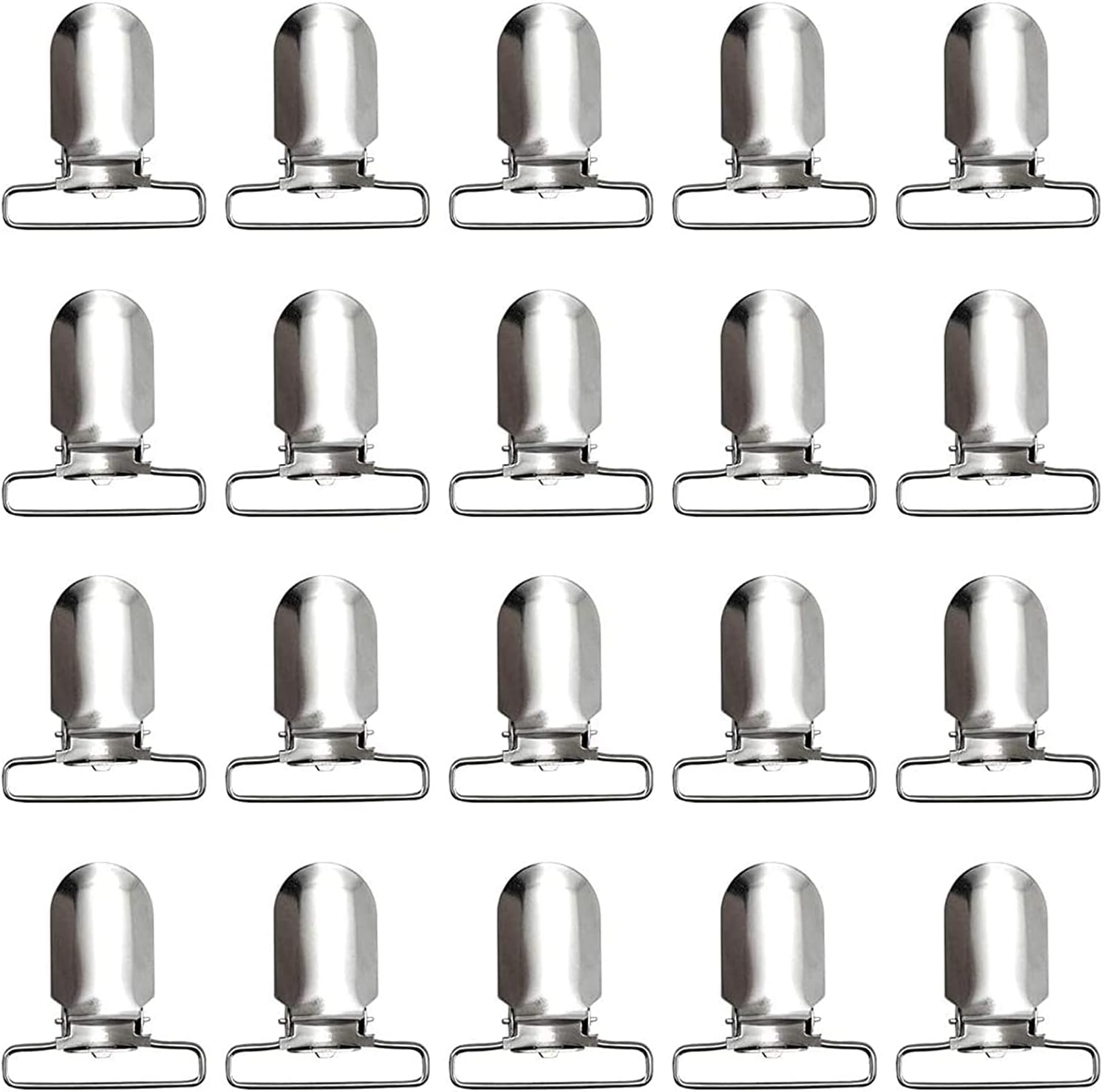 20-Piece Men's Suspender Clips Sheet Straps Holder Fasteners