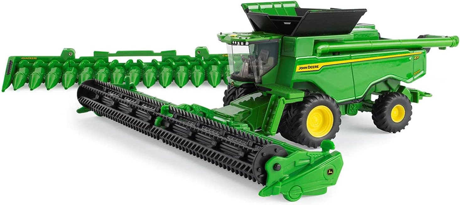 John Deere 1/64 Scale X9 1000 Combine HD50F Draper Head and Folding C16F Corn Head