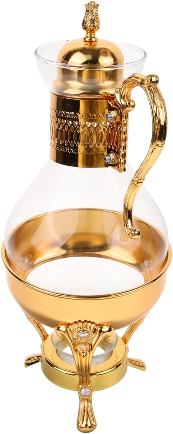 Alipis 1 Set Serving Glass Teapot Vintage Coffee Pot and Kettle for Home Hotel Use Glass Design Luxurious Elegant Coffee Experience