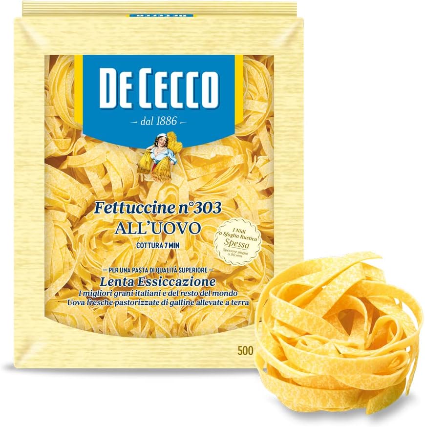 De Cecco Fettuccine Egg Pasta n. 303 (500g)