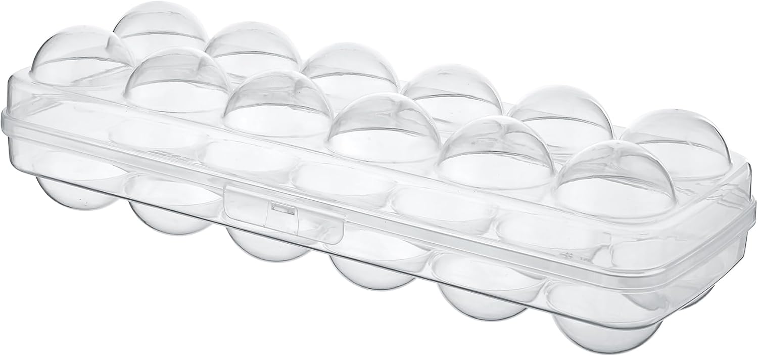 Best House Heavy Duty Clear Plastic Egg Storage Box Trays Touch and Lock Egg Box, 12 Eggs For Each Egg Holder, Baskets For Kitchen (Pack of 1)