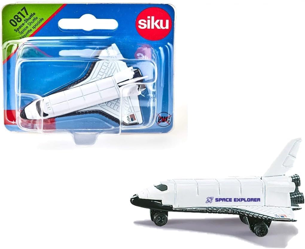 Siku 0817, Space Shuttle, Metal/Plastic, White, Plastic Wheels