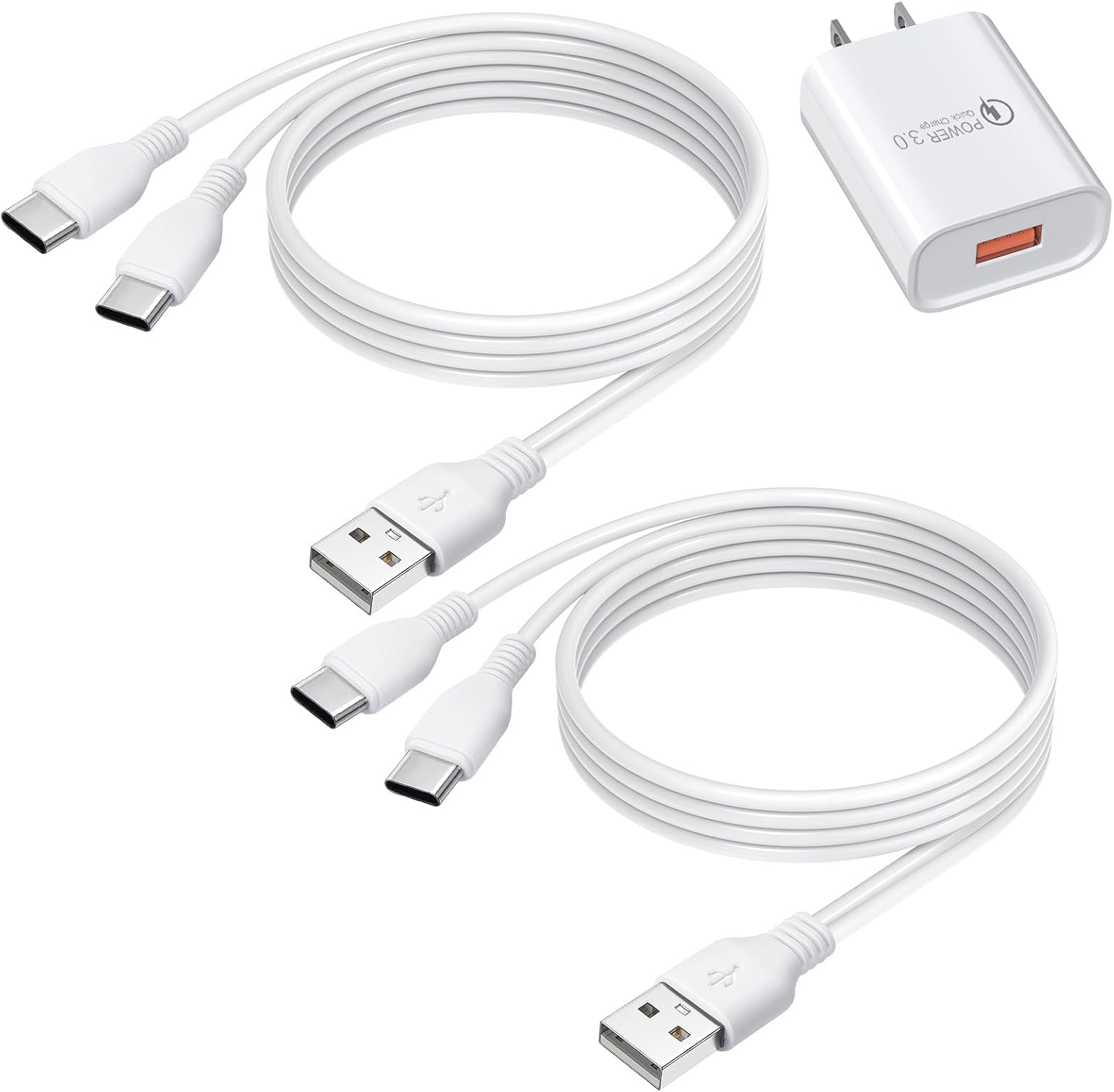 Under Cabinet Lighting USB C Charging Cable, Charger for MCGOR Motion Sensor Light Indoor, with Power Adapter