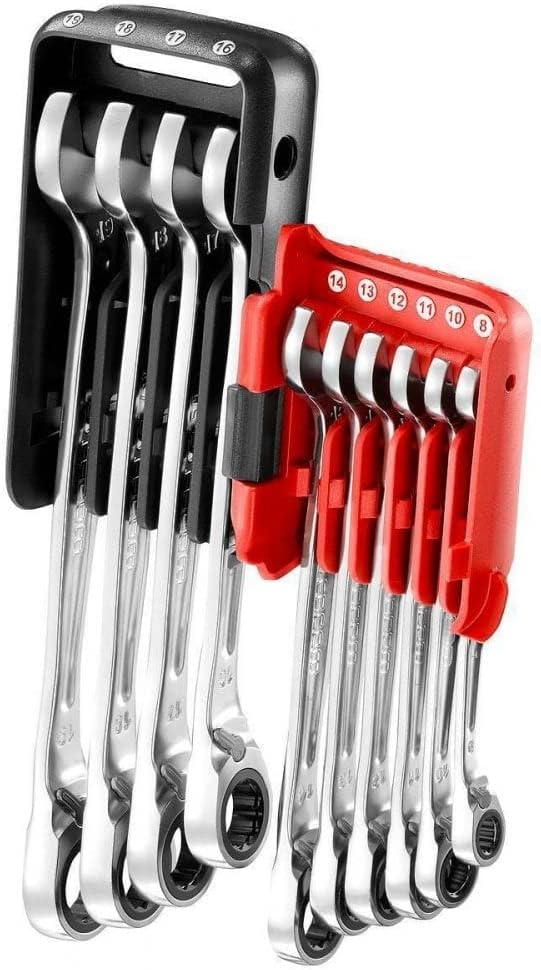 Facom Pocket 467BF.JP10PB Set of 10 Ratchet Combination Spanners in Case