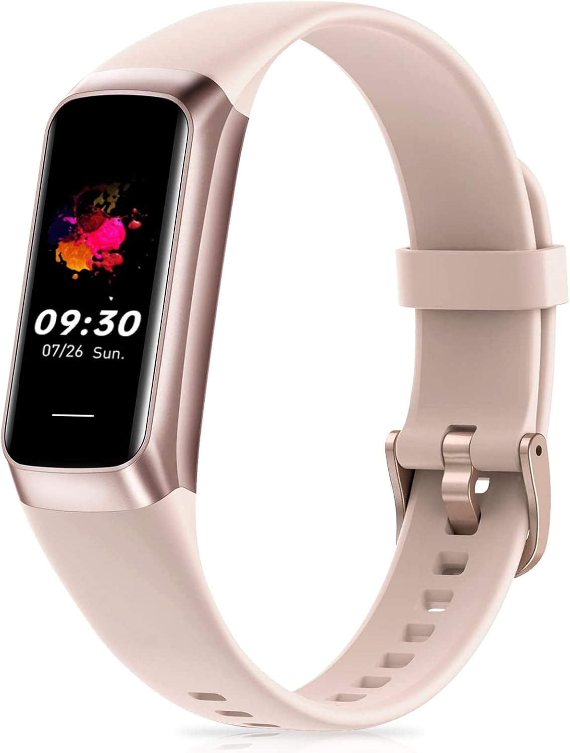 Spurkey Fitness Tracker with 24/7 Heart Rate, Blood Oxygen Blood Pressure Sleep Monitor, Activity Trackers IP68 Waterproof,Step Counter Calorie Pedometer Health Smart Watch for Women Men (Pink)