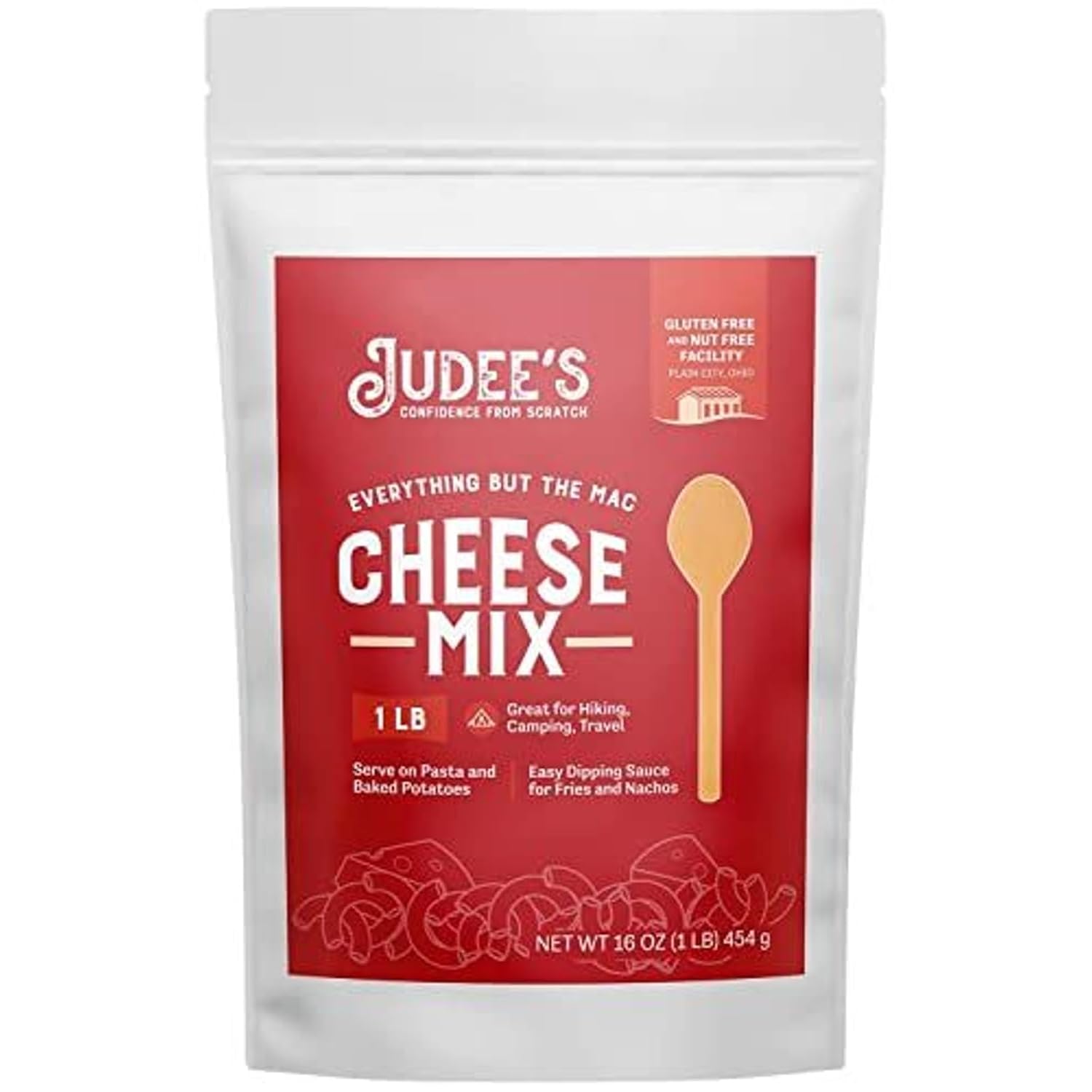 Judee's Everything But The Mac Cheese Mix 1 lb - Great for Hiking, Camping, and Travel - Serve on Pasta and Baked Potatoes - Easy Dipping Sauce for Fries and Nachos - Gluten-Free and Nut-Free