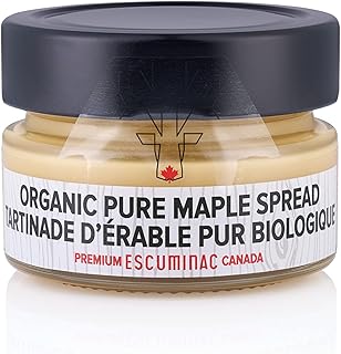 Escuminac Organic Maple butter. 2 PACK x 180 gr. Pure Product from Canada.