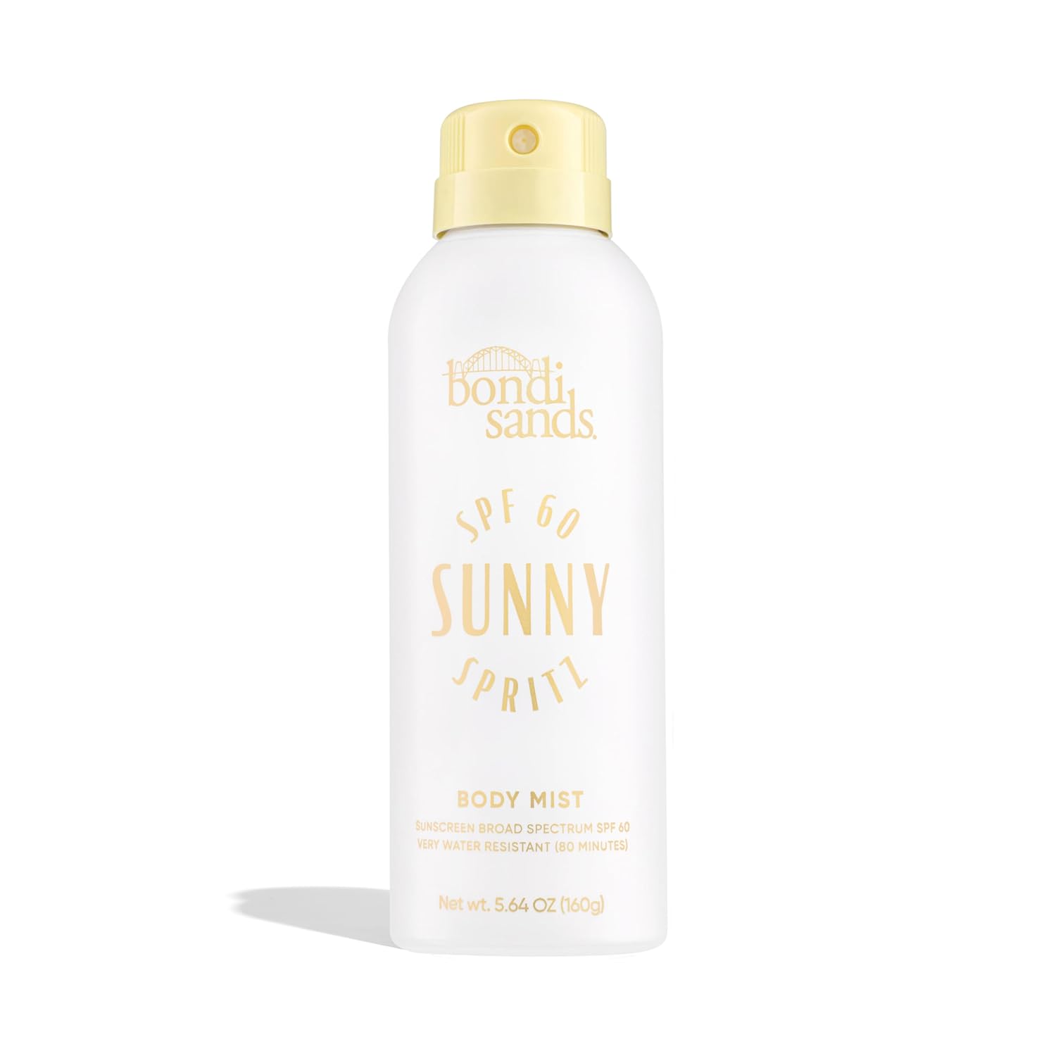 Bondi Sands Sunny Spritz SPF 60 Body Mist, Nourishing + Hydrating Broad Spectrum Sunscreen Spray, Dermatologist-Approved, Water-Resistant, 5.64 Oz
